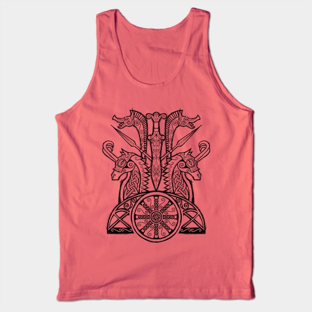 Celtic War Machine Tank Top by celtichammerclub